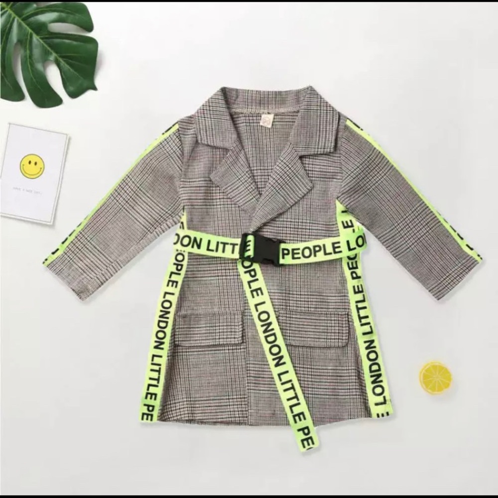 ✨Little People✨ Plaid Collar Blazer